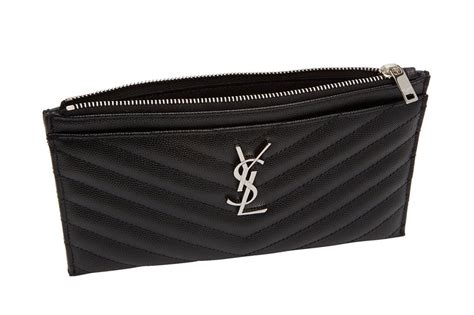 ysl bill pouch ssense|Saint Laurent: Black Monogramme Bill Pouch .